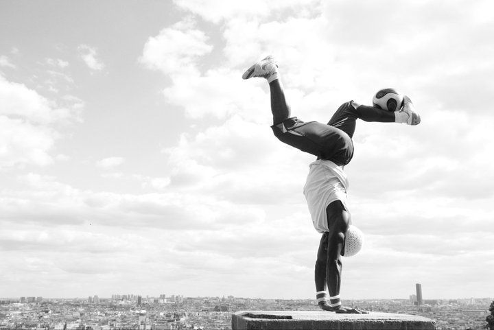 Football in Montmartre (Paris)