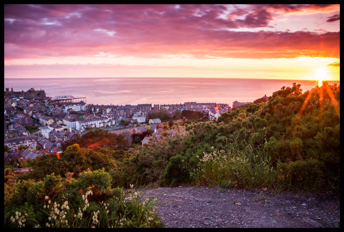 Sunset over Aberystwyth