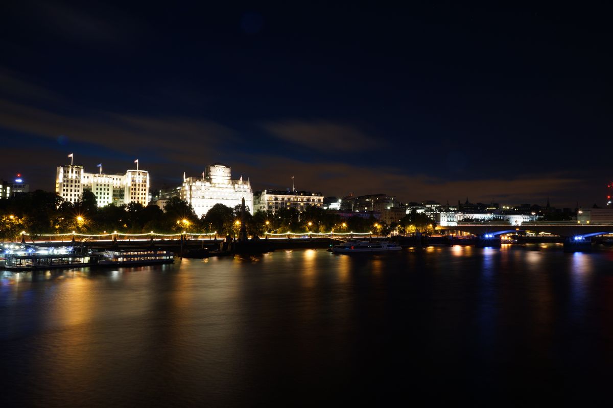 London at night