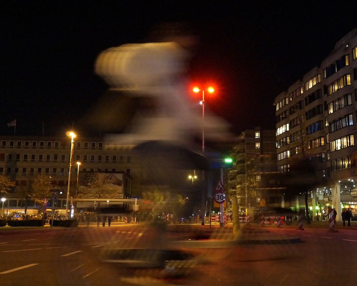 Biker at night