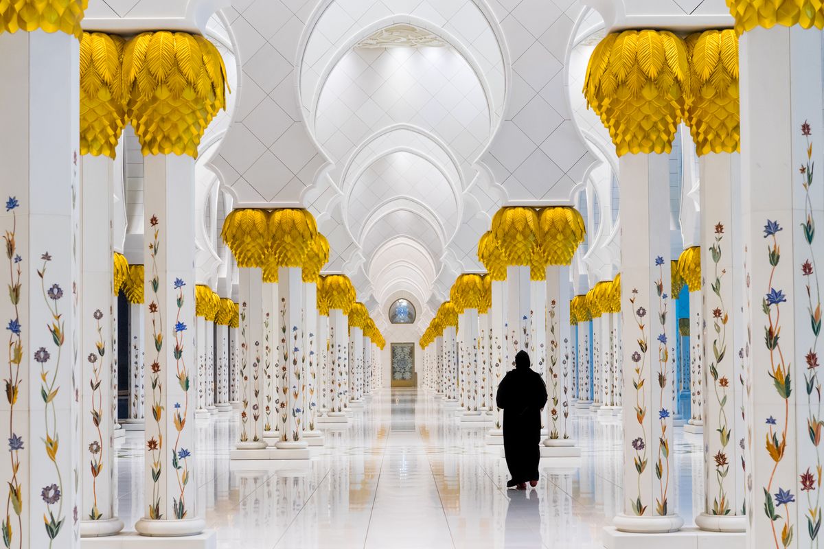 gemaakt in Abu Dhabi, Grand Mosque.