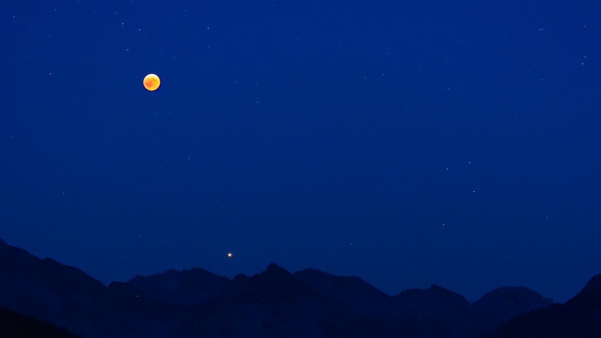 Blutmond und Mars