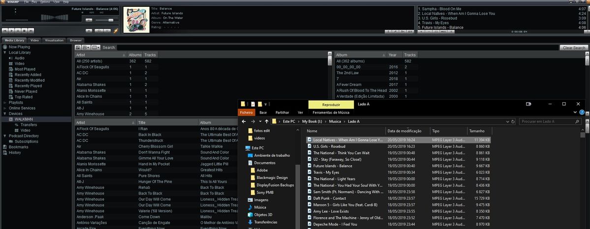 e depois é so arrastar as musicas...