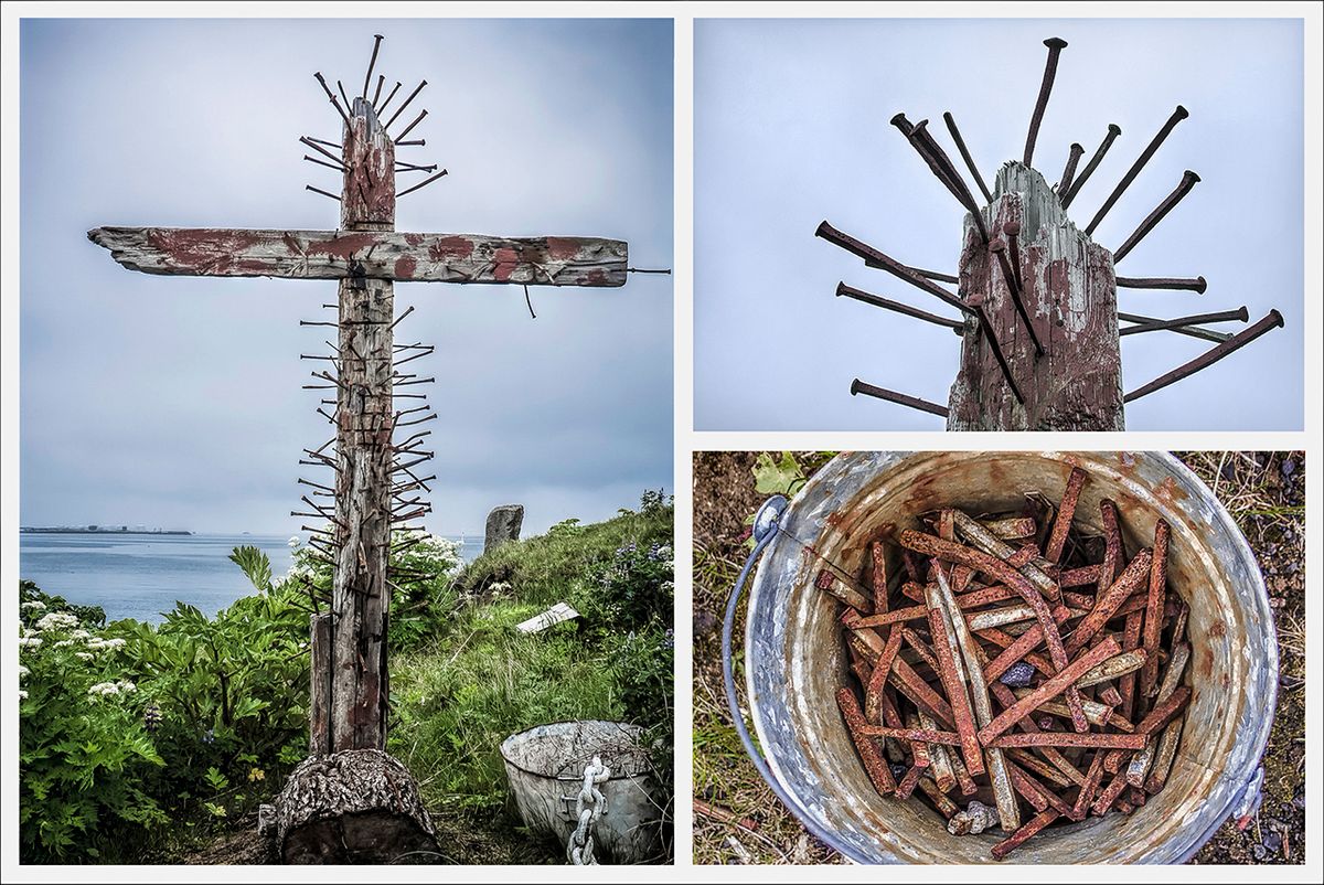 Cross with nails