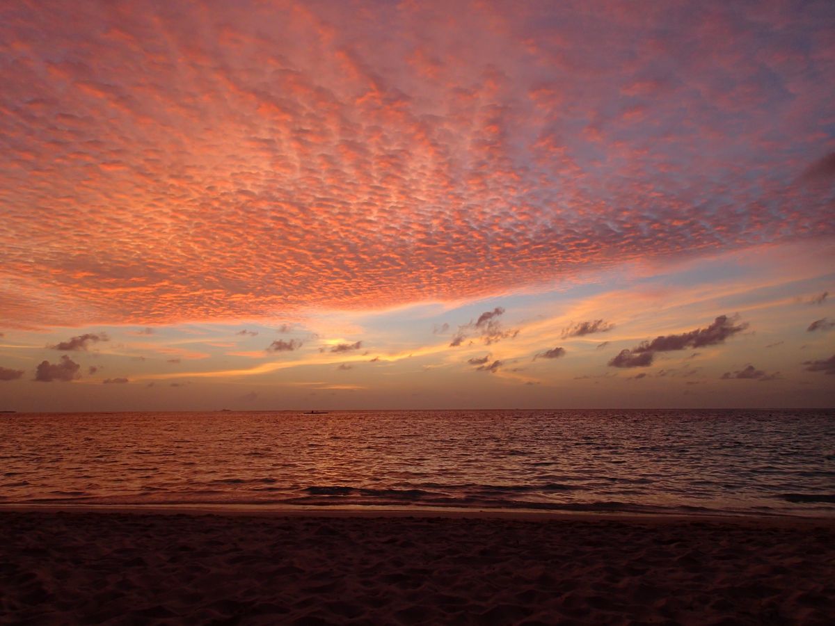 Sunset from Biyadhoo, Maldives